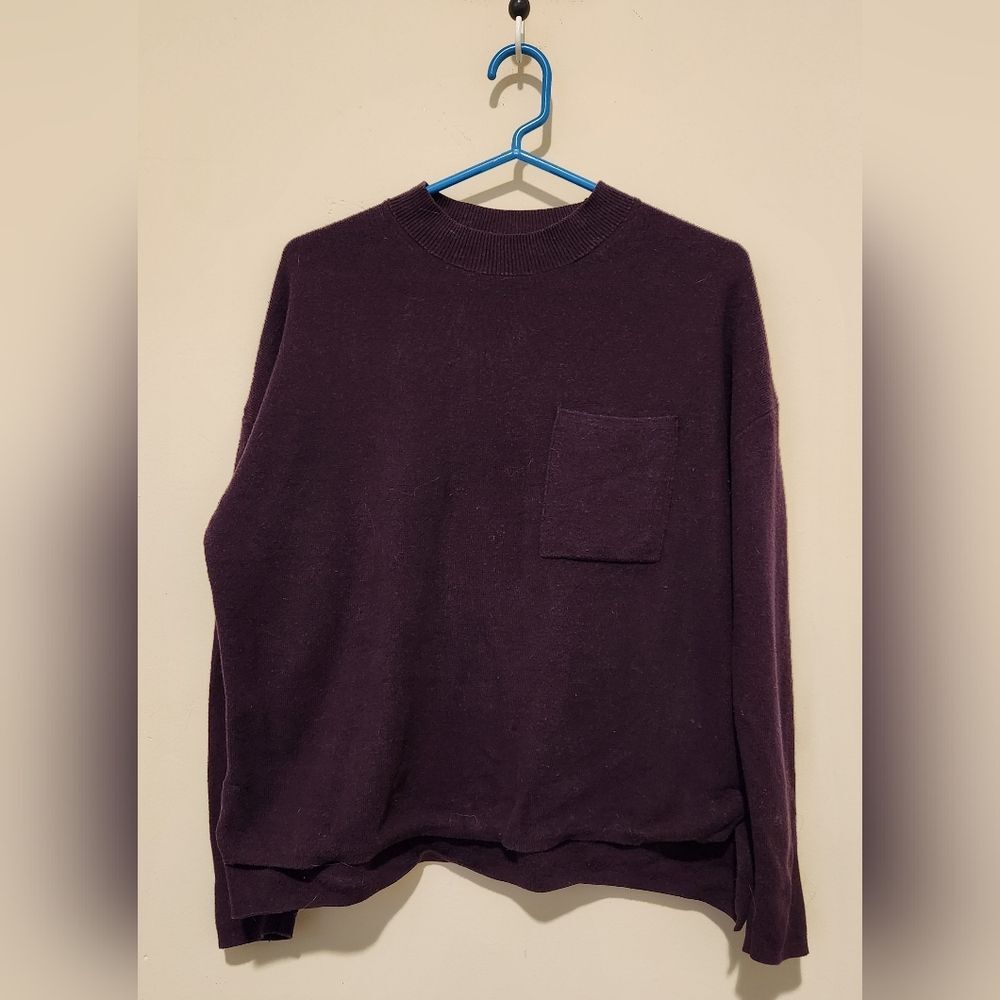 Banana Republic Purple Mockneck Sweater Size M